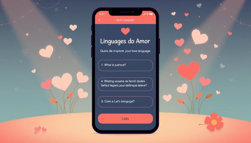 aplicativo linguagem do amor quiz