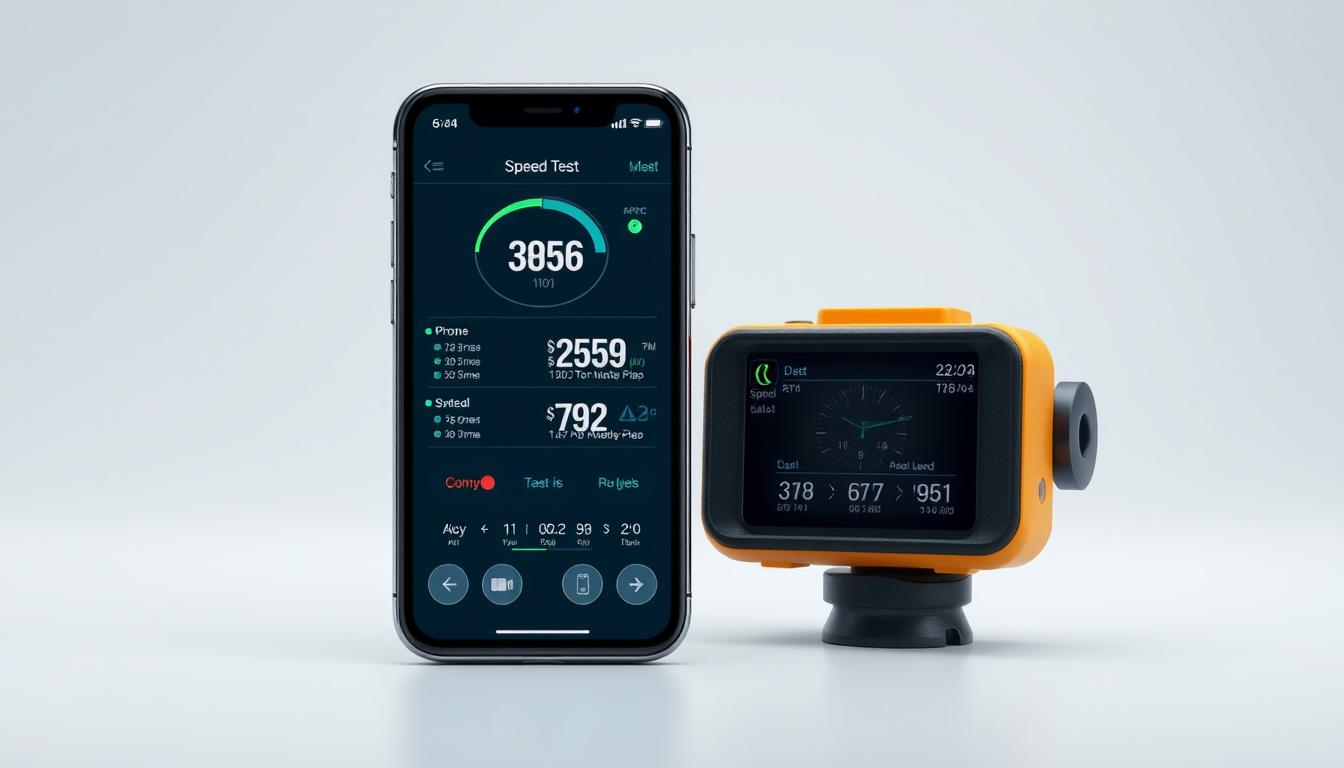 comparativo testes velocidade internet e GPS