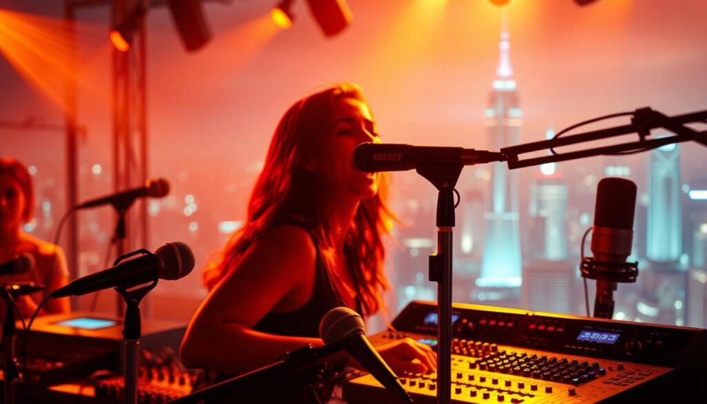 efeitos e gravações karaokê