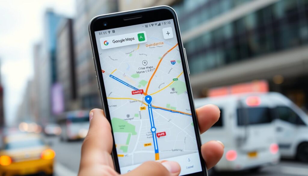 google maps navegação tempo real