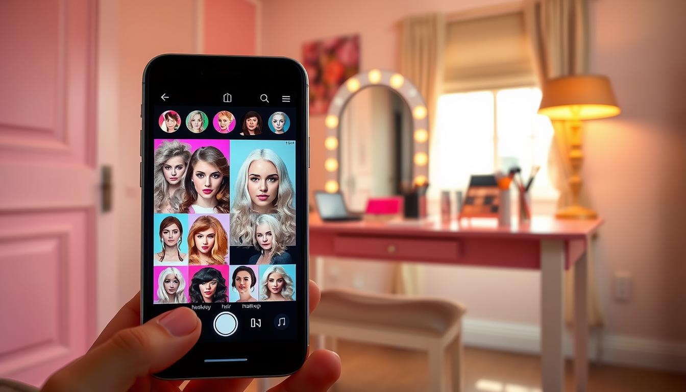 Aplicativos para alterar cabelo e maquiagem em fotos