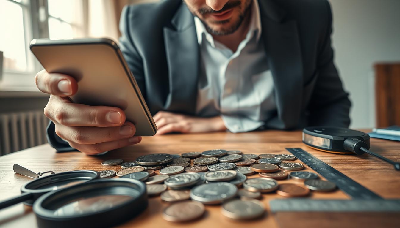 Aplicativos para descobrir se suas moedas antigas valem dinheiro