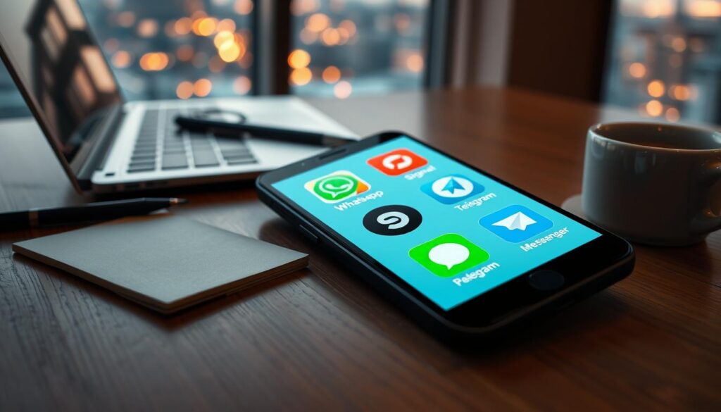 comparativo aplicativos mensagens