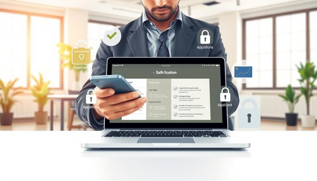 etapas segurança download aplicativos