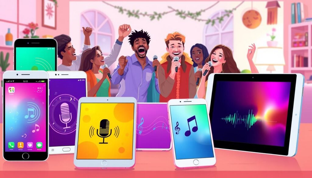 principais apps karaokê