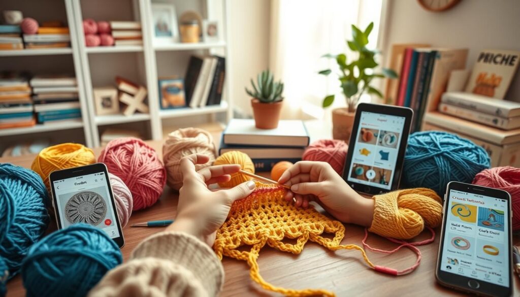 recursos apps crochê