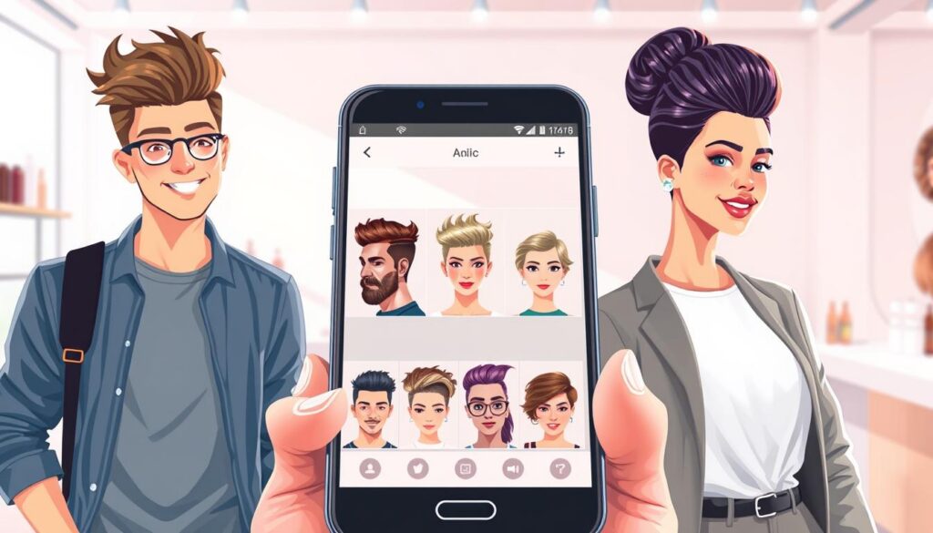 aplicativos de cortes de cabelo