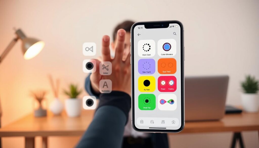 aplicativos iOS para teste de visão