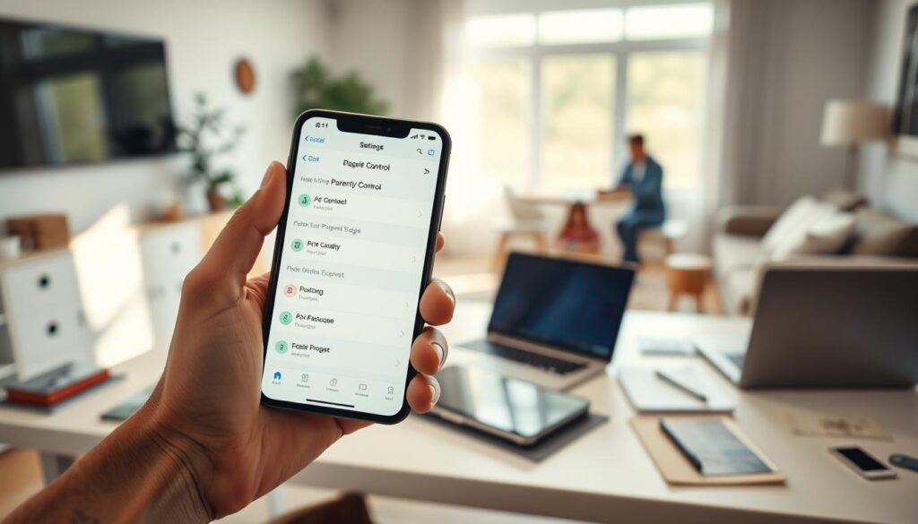 configuração aplicativos controle parental