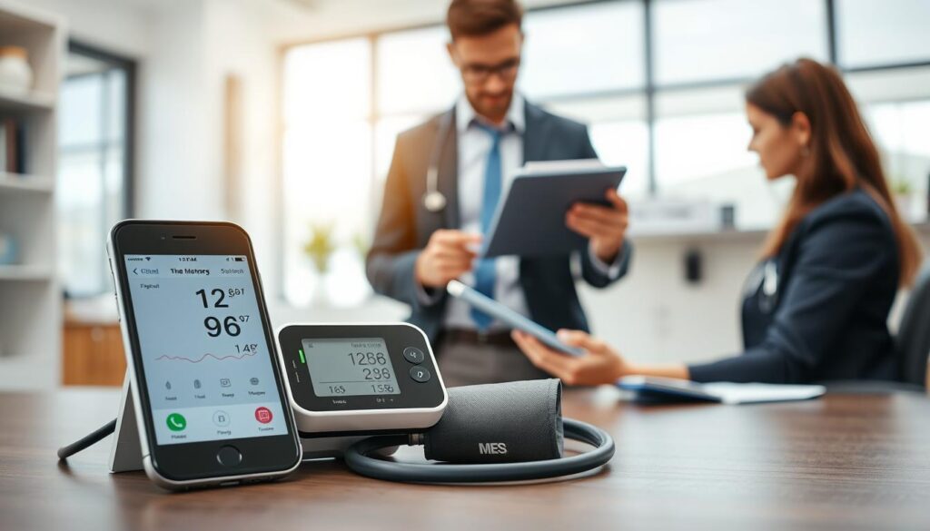 integração dispositivos pressão arterial