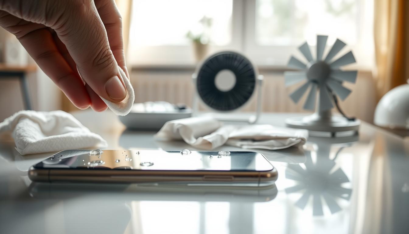 Aplicativo que remove Água e sujeiras do Celular