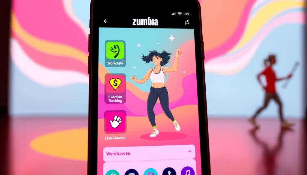 aplicativo zumba funcionalidades recursos