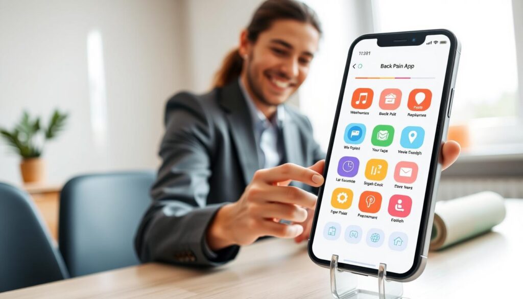 avaliação do aplicativo para coluna
