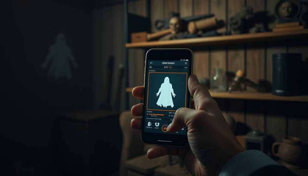 configuração aplicativo detector de espíritos