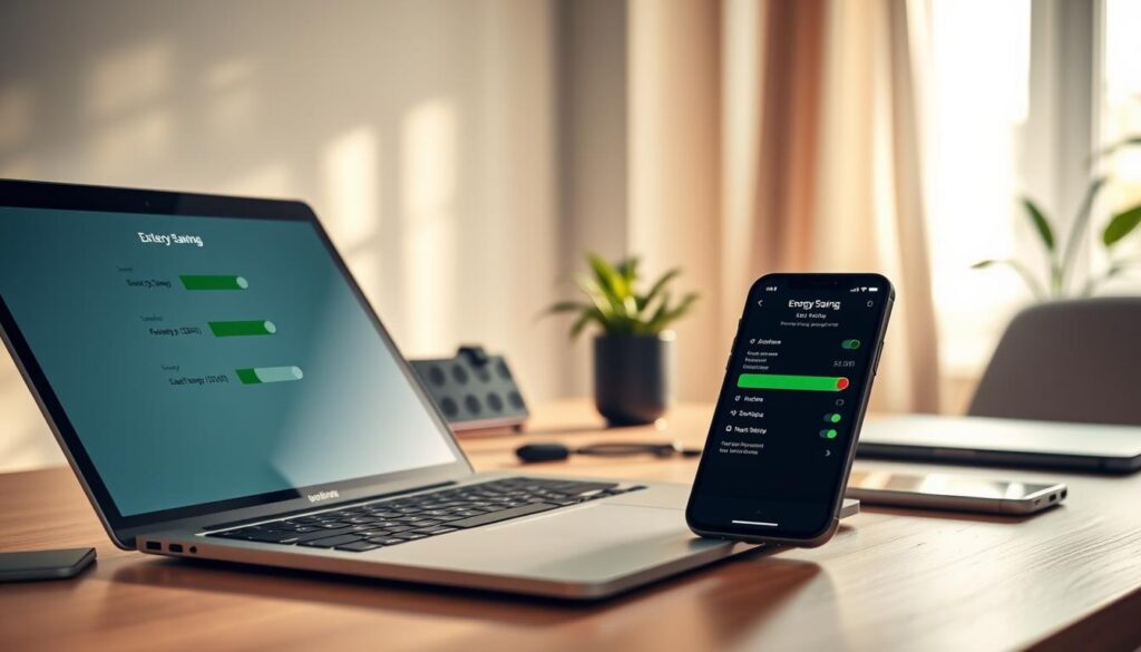 configurações para economizar bateria