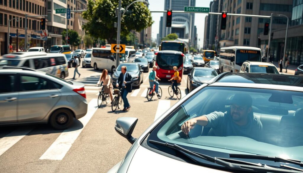 prática em situações do trânsito real