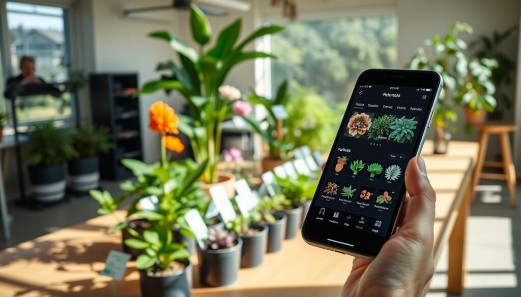 recursos avançados aplicativos plantas