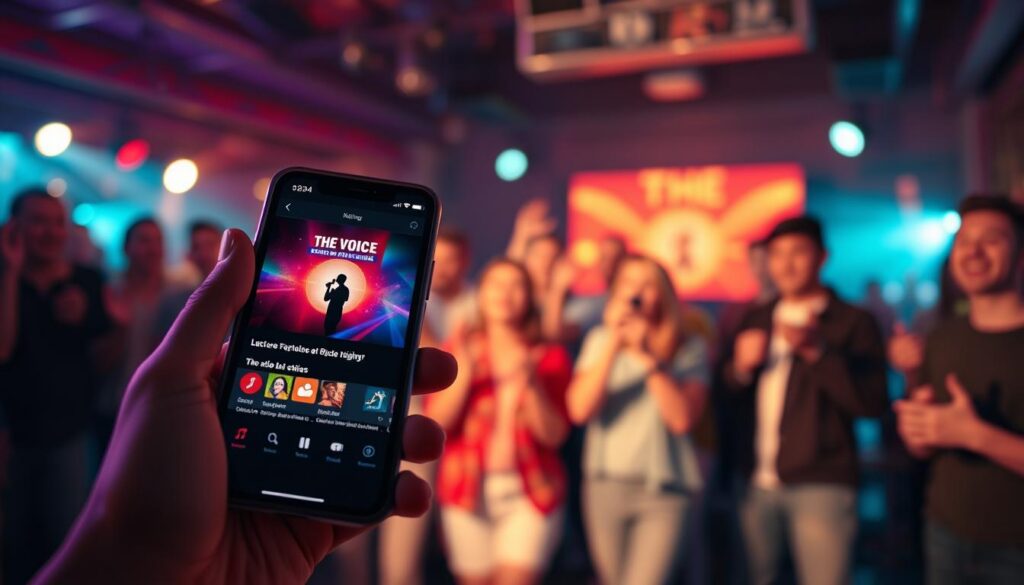 The Voice app de karaokê