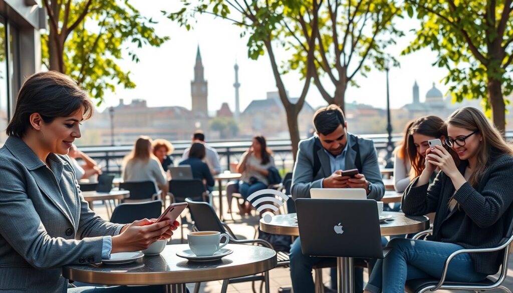 acesso à internet no exterior