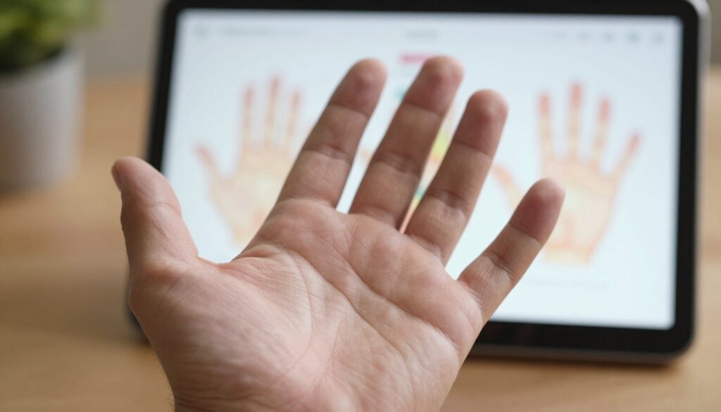 análise de linhas da palma análise de linhas da palma