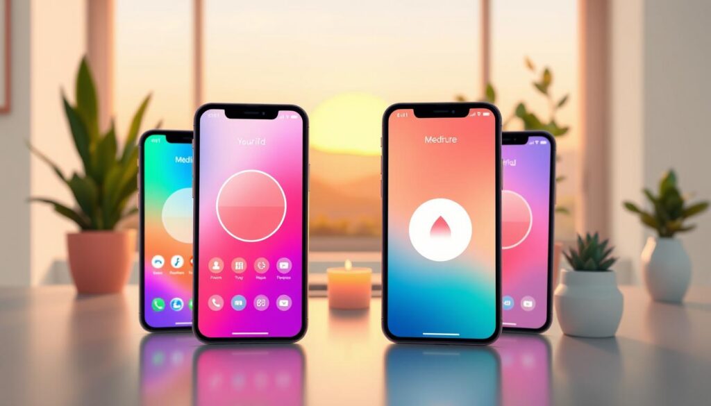 comparativo aplicativos de meditação