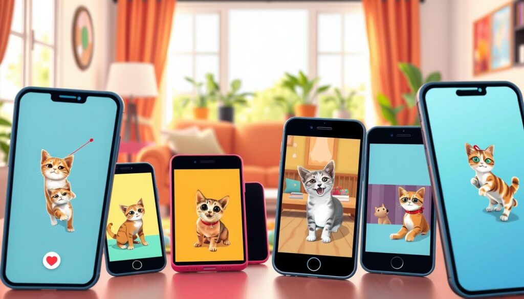 destaques de aplicativos para vídeos de gatos