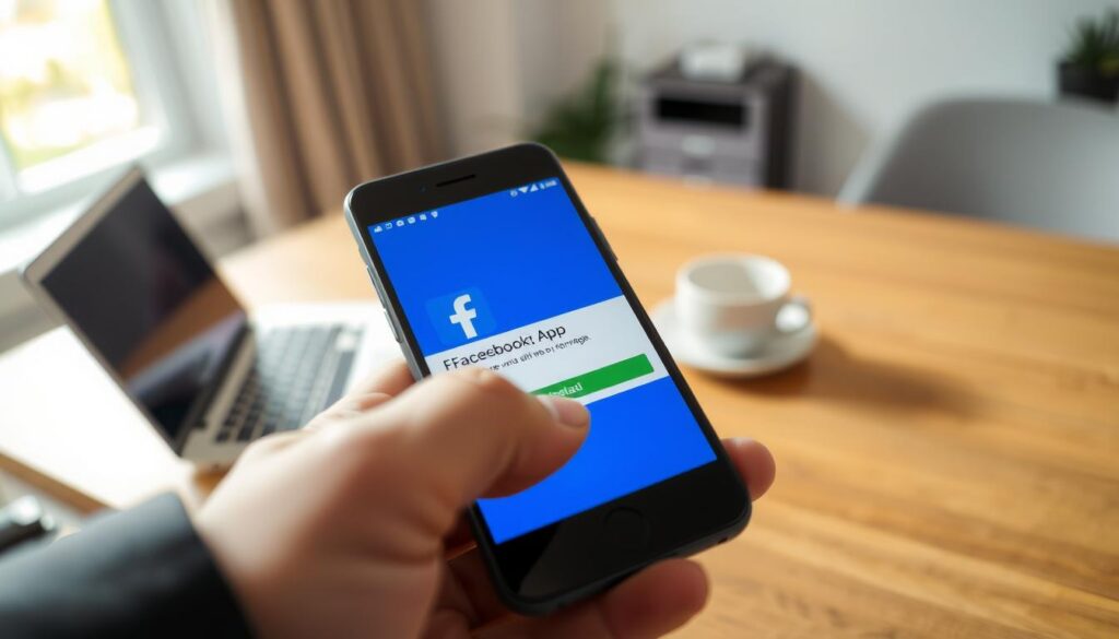 instalação aplicativo facebook