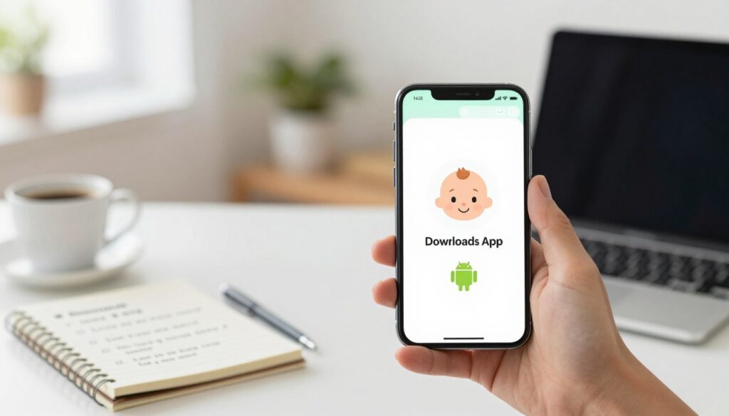 passo a passo baixar aplicativo bebê