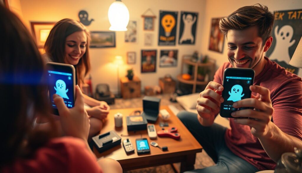 passo a passo baixar usar apps caça fantasmas