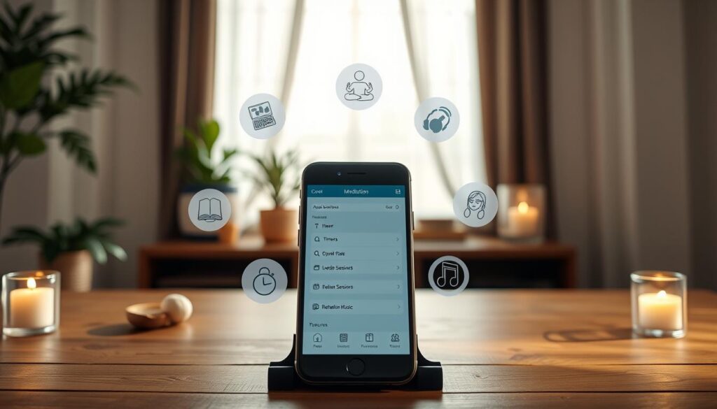 recursos de aplicativos de meditação gratuitos