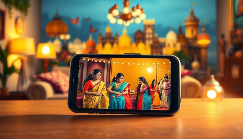universo das novelas indianas no celular