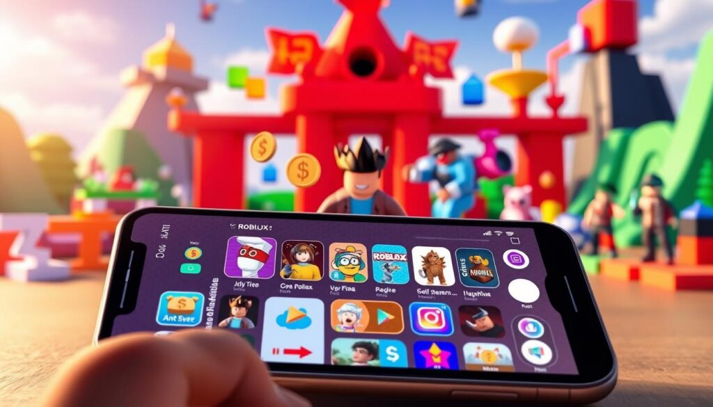 visão geral aplicativos robux