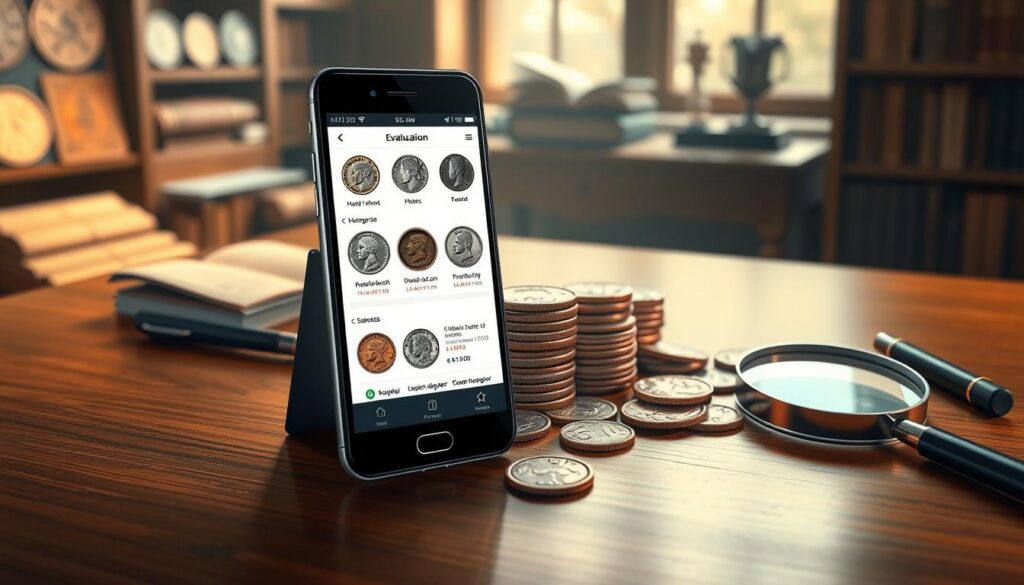 Aplicativos para avaliação de moedas