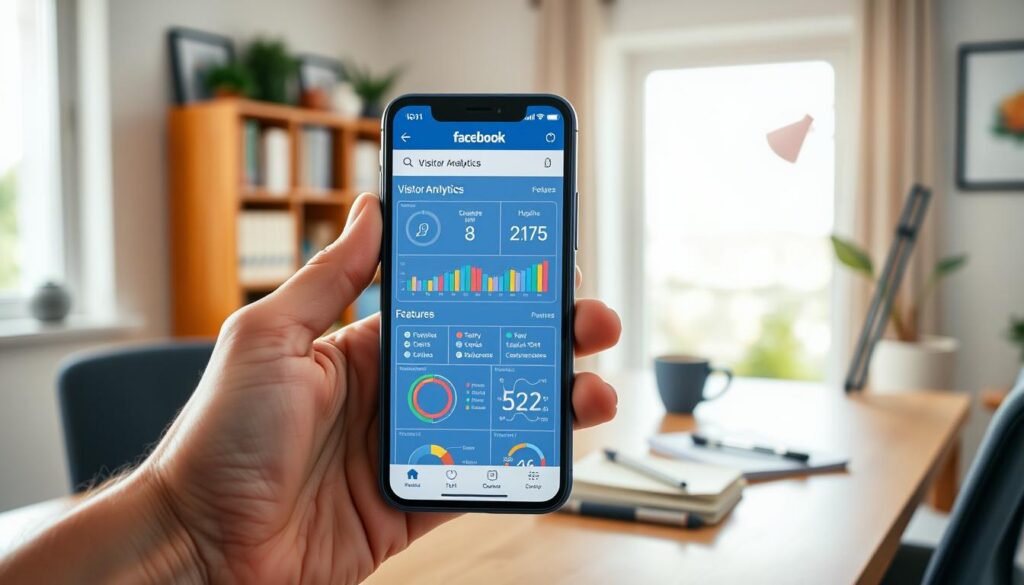 Interface usuário apps Facebook