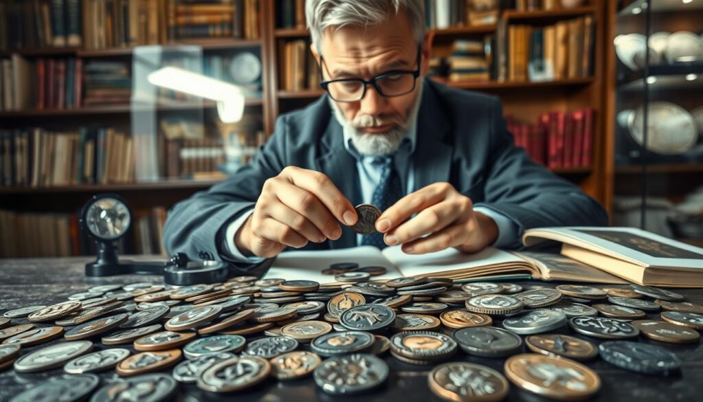 Métodos de identificação de moedas