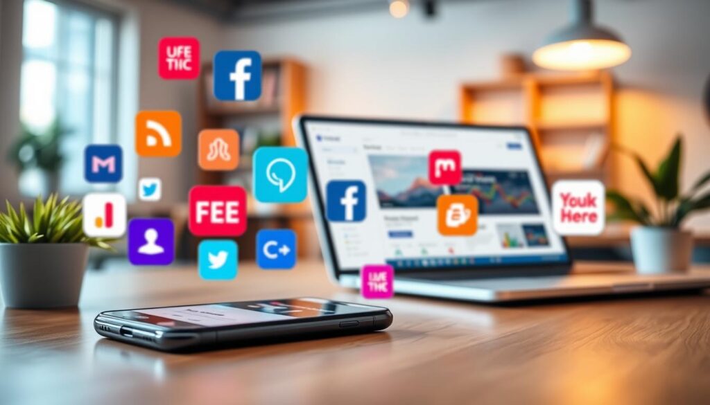 Recursos de apps gratuitos Facebook