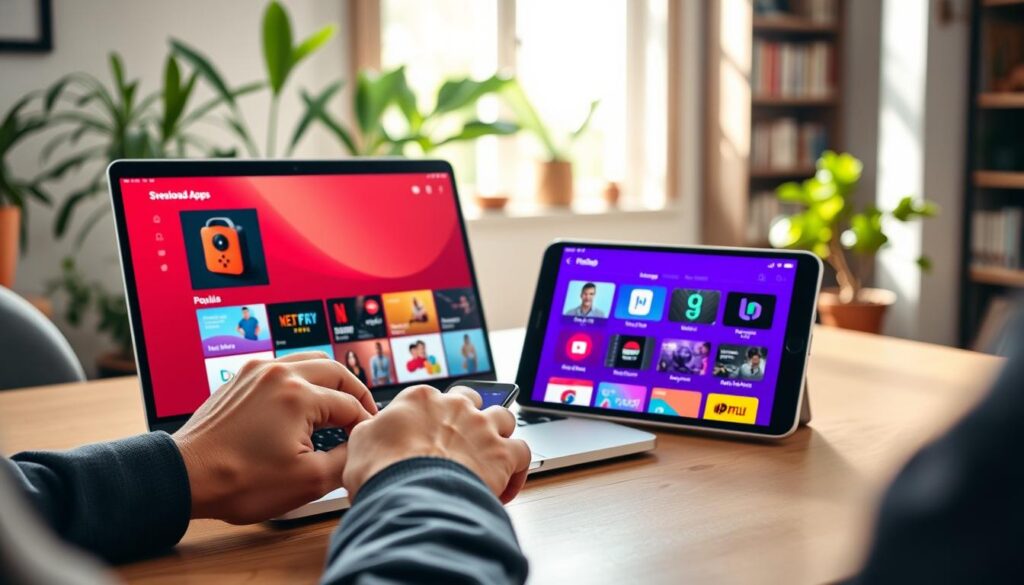 passo a passo baixar apps streaming