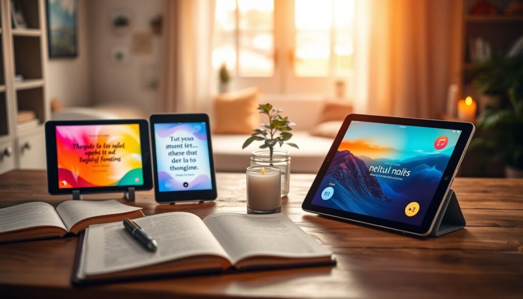 Funcionalidades dos Apps para Reflexões Espirituais Funcionalidades dos Apps para Reflexões Espirituais