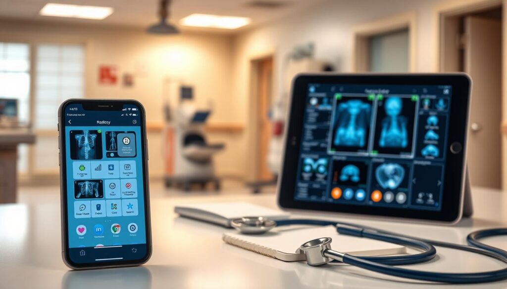 aplicativos para iOS e Android radiologia