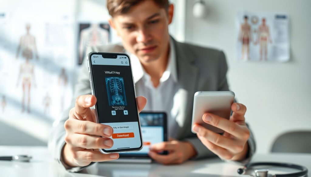 como baixar e utilizar aplicativos de raio-x