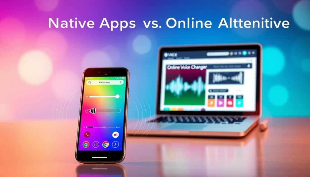 comparação apps nativos online