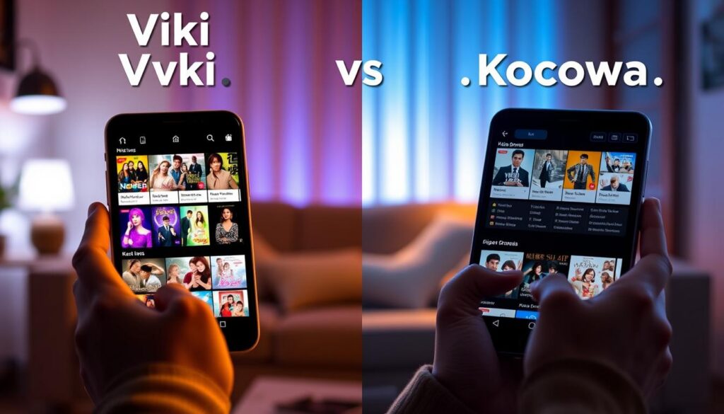 comparando viki e kocowa