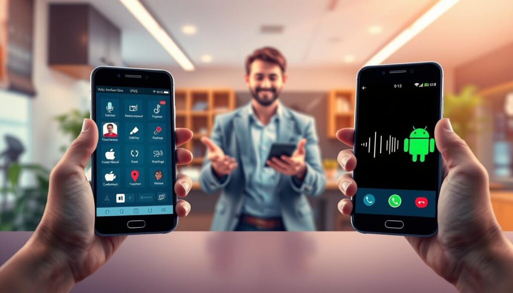 compatibilidade voz ios android
