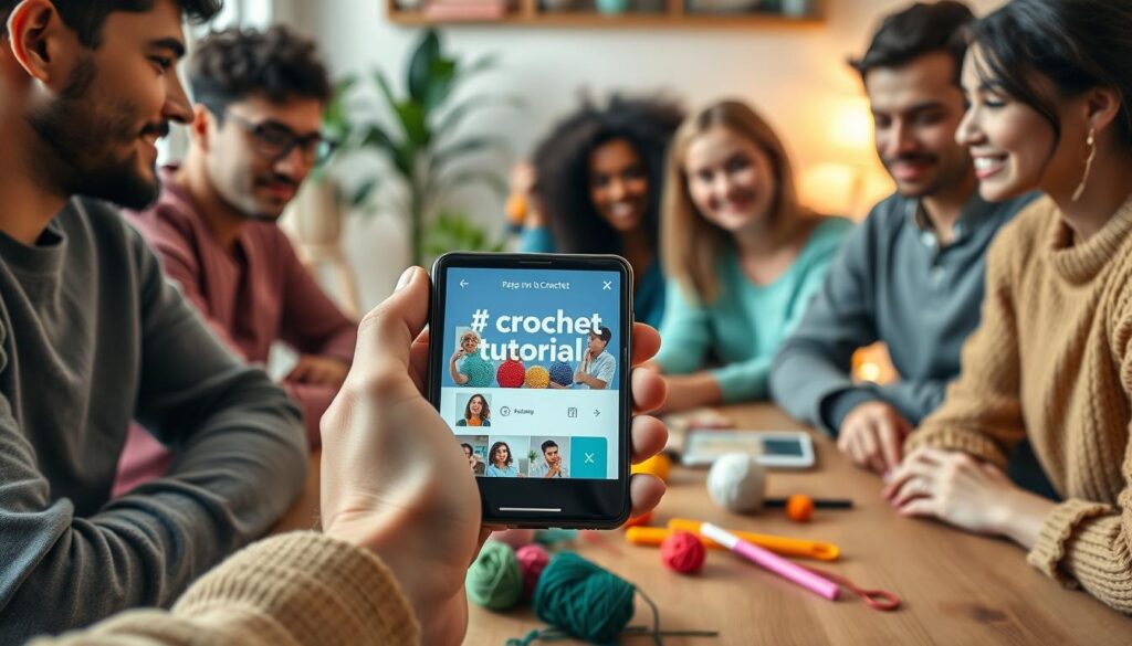 dicas para aprender crochê no celular