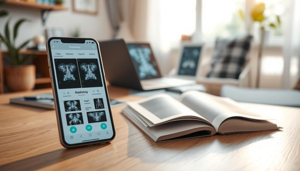 download e uso de aplicativos de radiologia