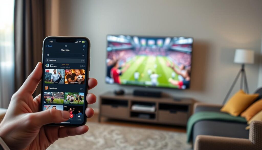 Funcionalidades dos aplicativos para transmissão de jogos ao vivo