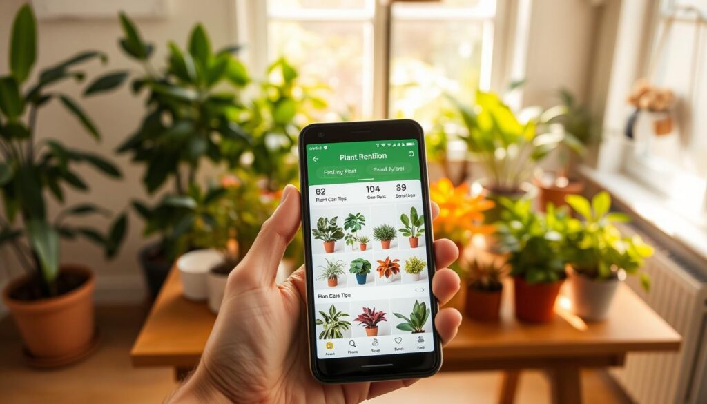 Funcionalidades dos apps de identificação de plantas