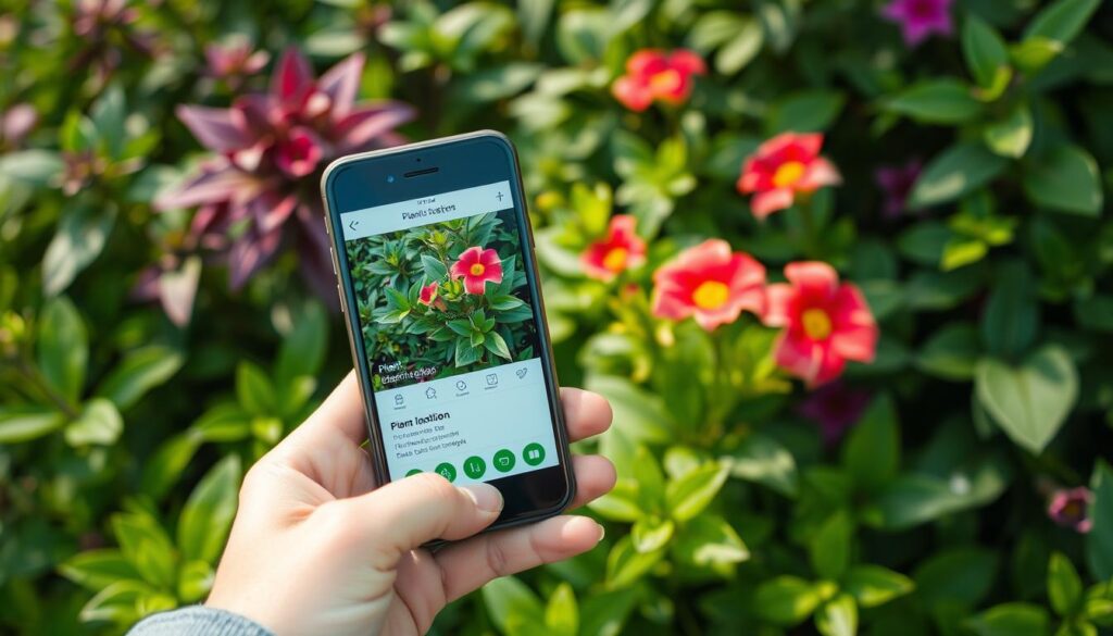 Identificação de plantas com app