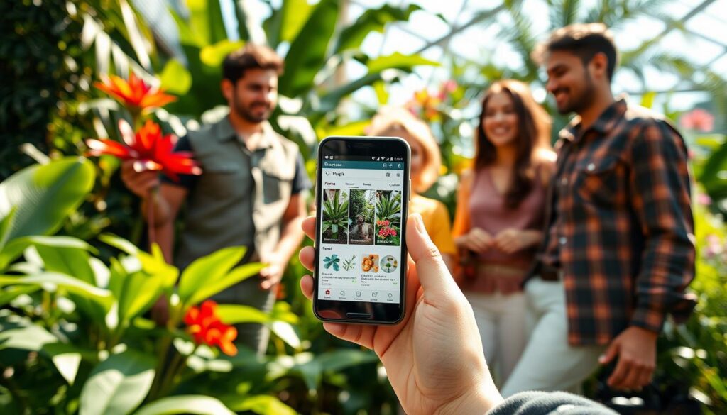 Identificação de plantas com tecnologia