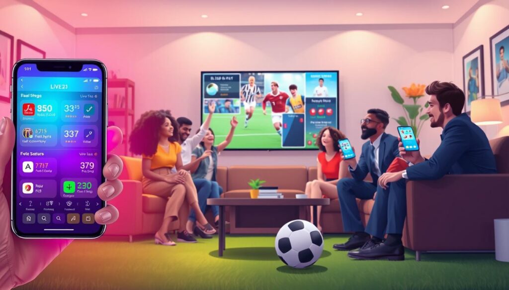 Recursos e funcionalidades dos aplicativos para futebol ao vivo